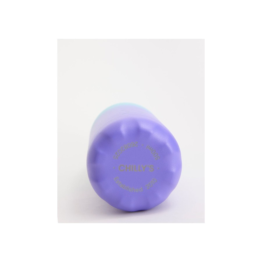 Chilly's Original Μπουκάλι Θερμός Gradient Pastel Green Violet 500ml