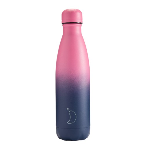 Chilly's Original Μπουκάλι Θερμός Gradient Pink Navy 500ml