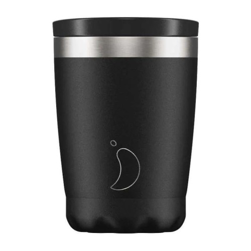 Chillys Ανοξείδωτο Ισοθερμικό Ποτήρι Καφέ COFFEE CUP BLACK 200907- 340ml
