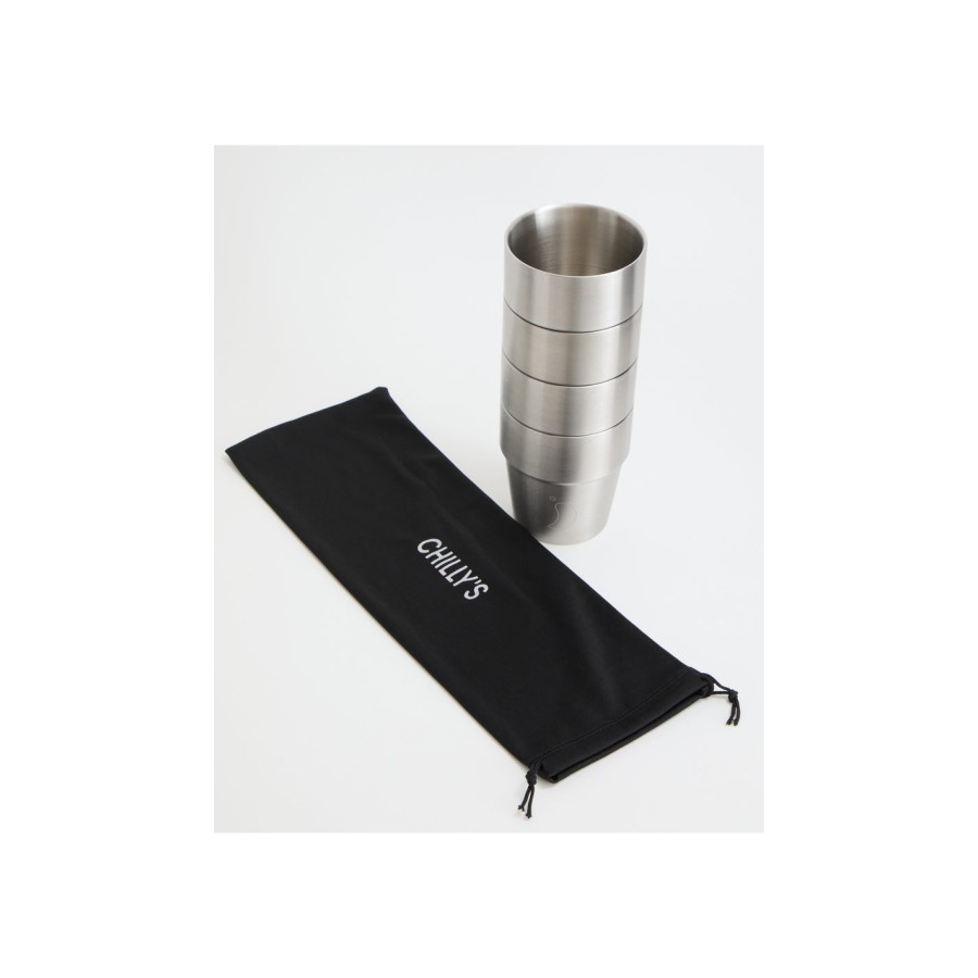 Chilly's Σετ Ανοξείδωτα Ποτηράκια Stackable Cups 4τμχ.