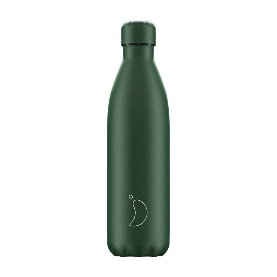 Ανοξείδωτος θερμός  Chillys  GREEN MATTE 750ML - 200408