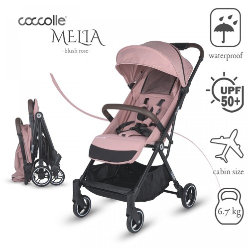 Αυτόματο Αναδιπλούμενο Καρότσι Sport Stroller Coccolle Smart Baby Melia Blush Rose