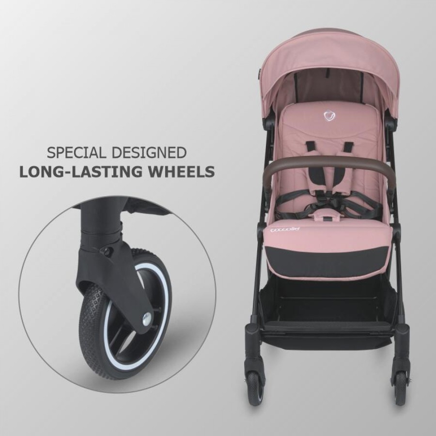 Αυτόματο Αναδιπλούμενο Καρότσι Sport Stroller Coccolle Smart Baby Melia Blush Rose
