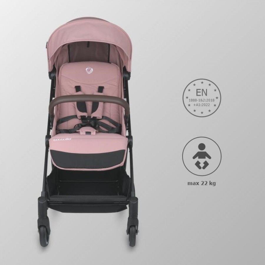 Αυτόματο Αναδιπλούμενο Καρότσι Sport Stroller Coccolle Smart Baby Melia Blush Rose