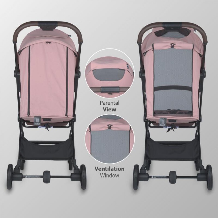 Αυτόματο Αναδιπλούμενο Καρότσι Sport Stroller Coccolle Smart Baby Melia Blush Rose