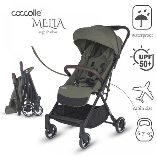Αυτόματο Αναδιπλούμενο Καρότσι Sport Stroller Coccolle Smart Baby Melia Sage Shadow