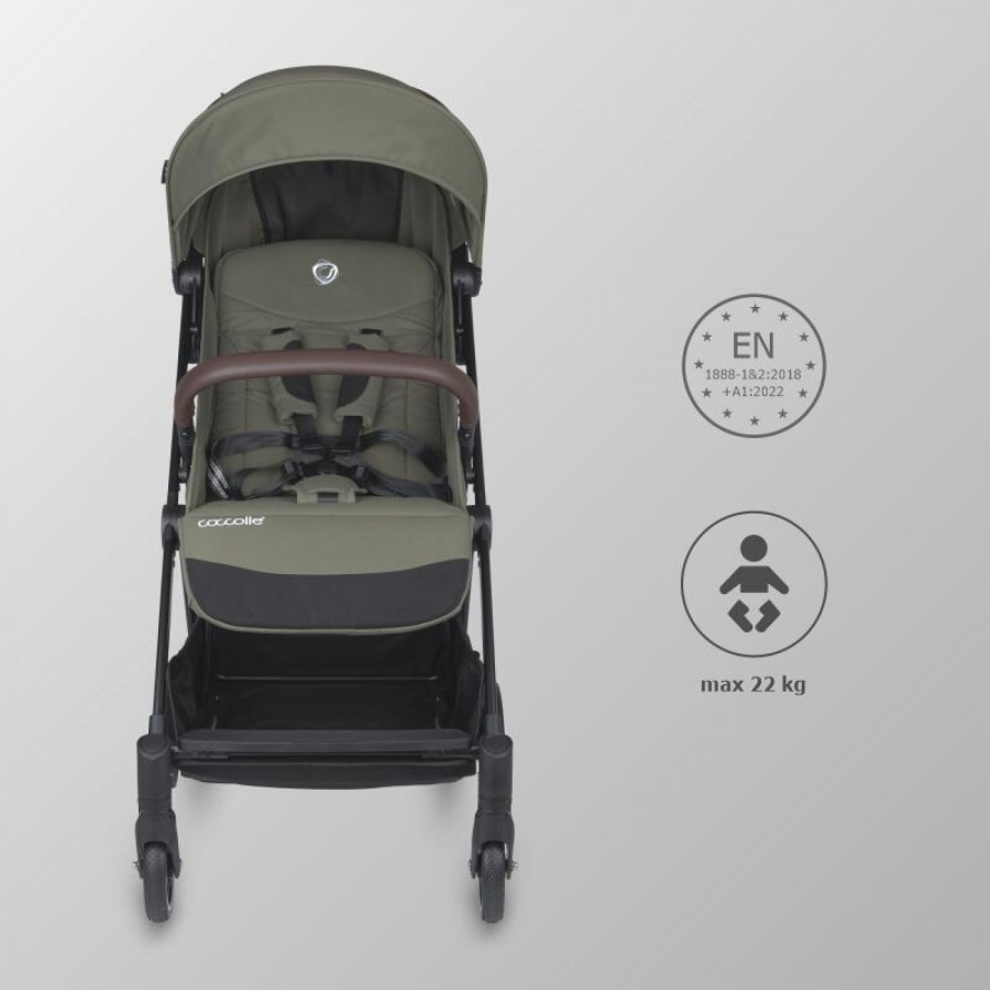Αυτόματο Αναδιπλούμενο Καρότσι Sport Stroller Coccolle Smart Baby Melia Sage Shadow