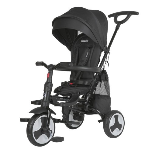 Coccolle Smart Baby Αναδιπλούμενο Τρίκυκλο Ποδήλατο Spectra Plus Jet Black