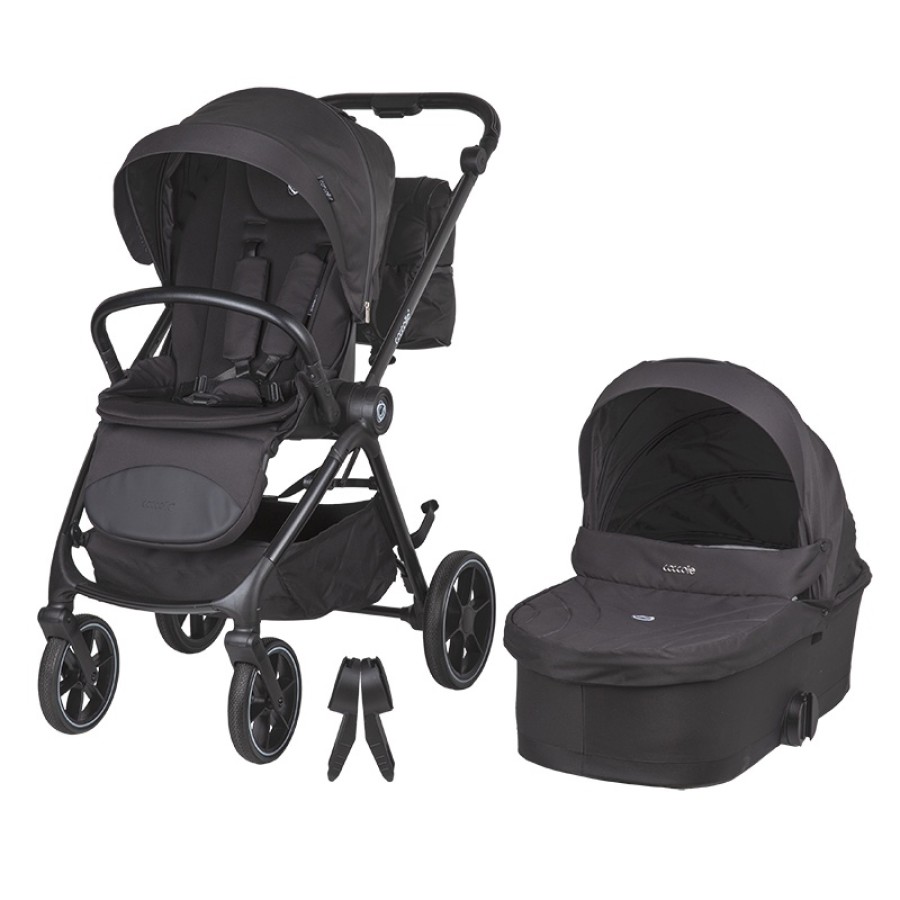 Coccolle Smart Baby Πολυκαρότσι 2 Σε 1 Serry Jet Black