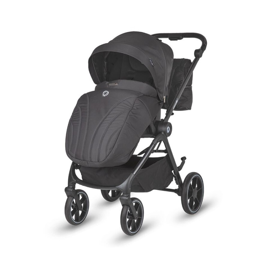 Coccolle Smart Baby Πολυκαρότσι 2 Σε 1 Serry Jet Black