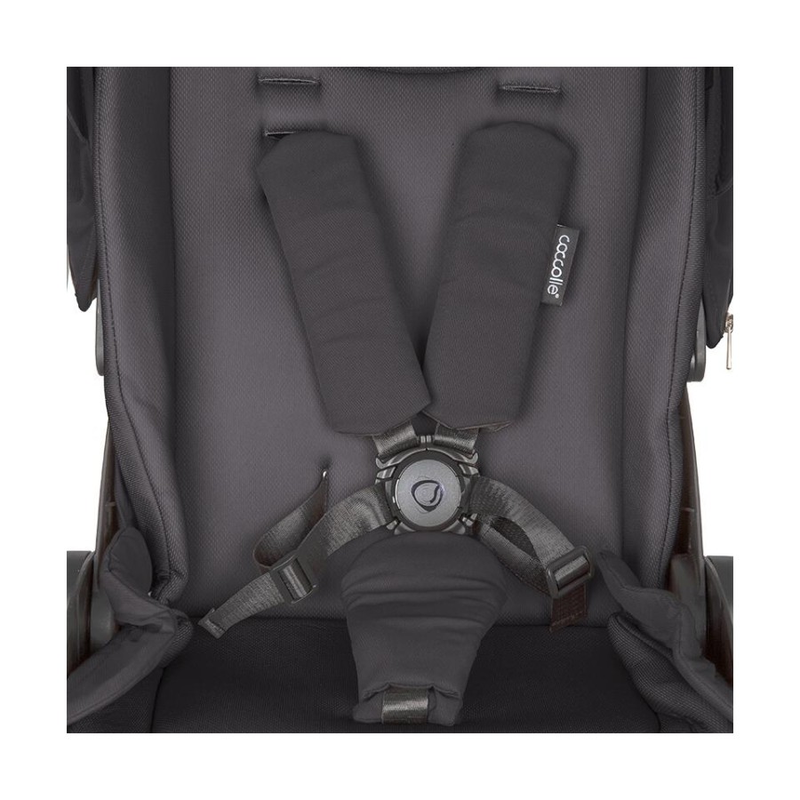 Coccolle Smart Baby Πολυκαρότσι 2 Σε 1 Serry Jet Black