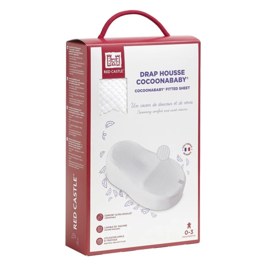 Beaba Σεντόνι με Λάστιχο για Φωλιά Cocoonababy Fleur de Coton White
