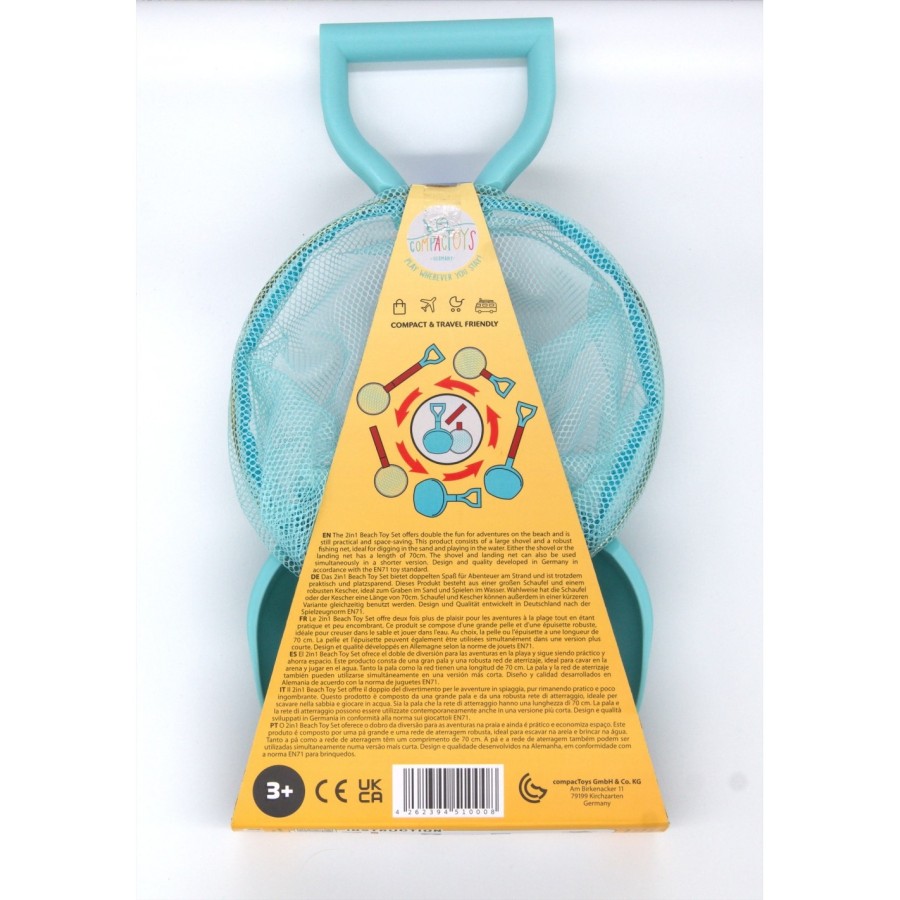 CompacToys Παιχνίδι Παραλίας 2σε1 με Φτυάρι & Απόχη