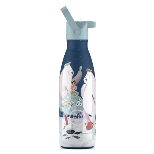 Cool Bottles Ανοξείδωτο Παιδικό Μπουκάλι Θερμός Πολική Αρκούδα 350ml