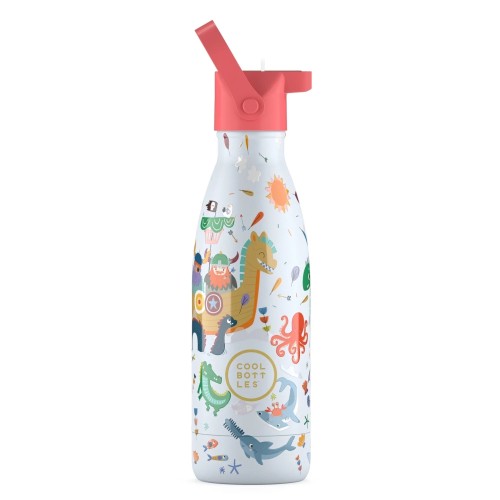 Cool Bottles Ανοξείδωτο Παιδικό Μπουκάλι Θερμός Γενναίοι Vikings 350ml