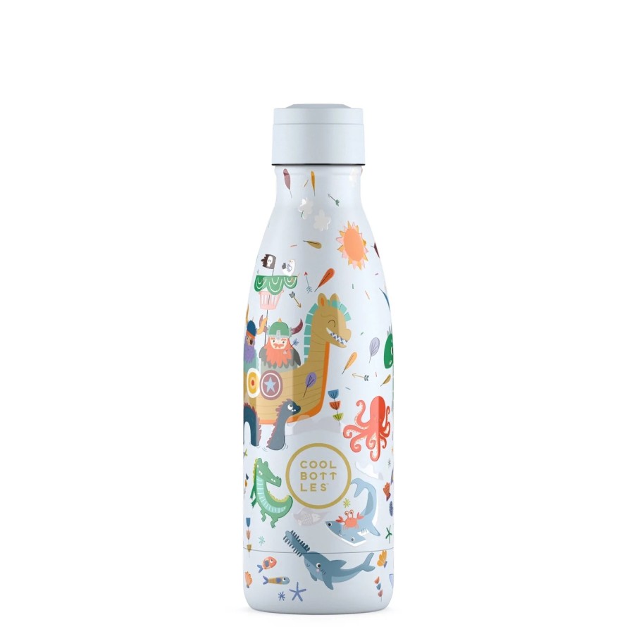 Cool Bottles Ανοξείδωτο Παιδικό Μπουκάλι Θερμός Γενναίοι Vikings 350ml