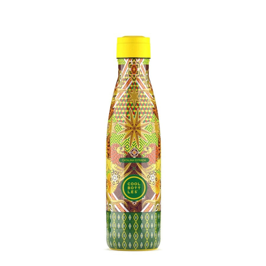 Cool Bottles Ανοξείδωτο Μπουκάλι Θερμός Catalina Estrada Λιοντάρια 500ml