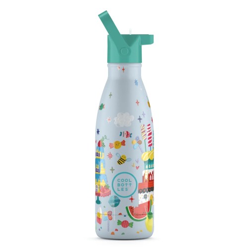 Cool Bottles Ανοξείδωτο Παιδικό Μπουκάλι Θερμός Ζαχαρωτά 350ml