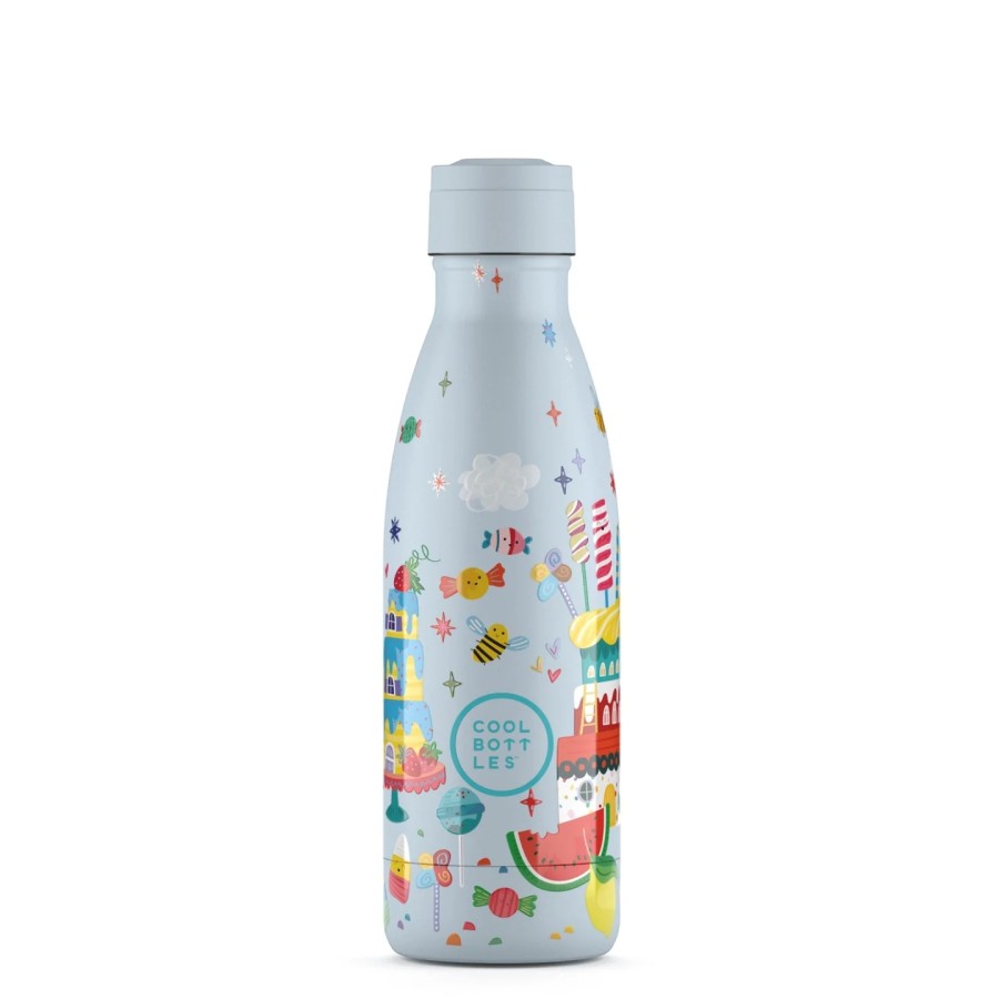 Cool Bottles Ανοξείδωτο Παιδικό Μπουκάλι Θερμός Ζαχαρωτά 350ml