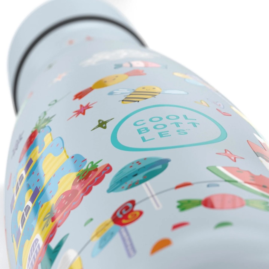 Cool Bottles Ανοξείδωτο Παιδικό Μπουκάλι Θερμός Ζαχαρωτά 350ml
