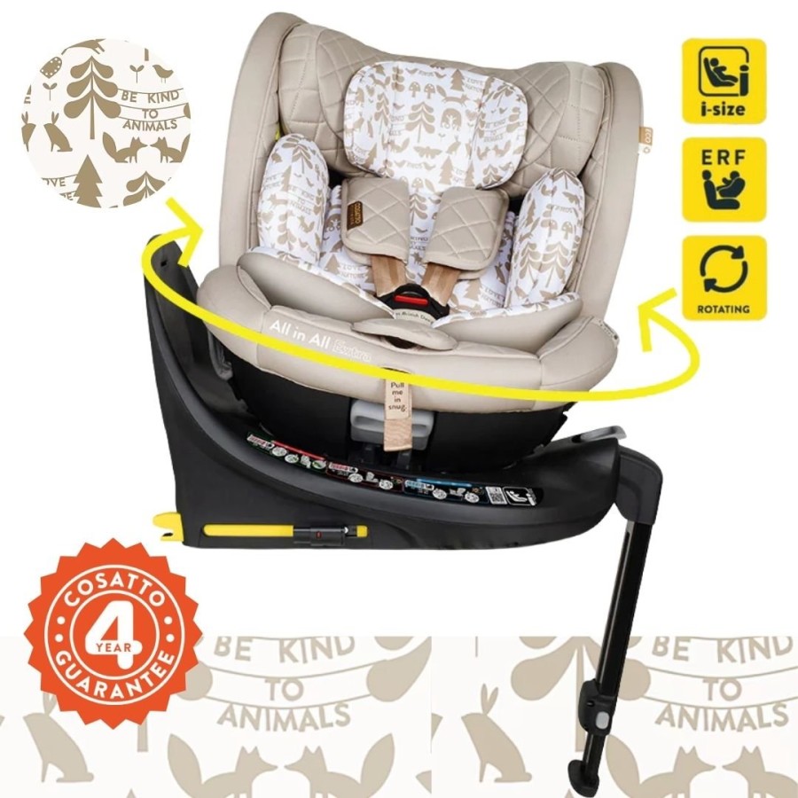 Cosatto All in All Extra i-Size 360° Περιστρεφόμενο Παιδικό Κάθισμα Αυτοκινήτου 0-36 kg Extended Rear Facing Whisper