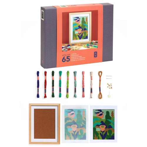 Σετ Δημιουργίας Κέντημα σε Καμβά DIY Djeco Atelier 65 Άνοιξη