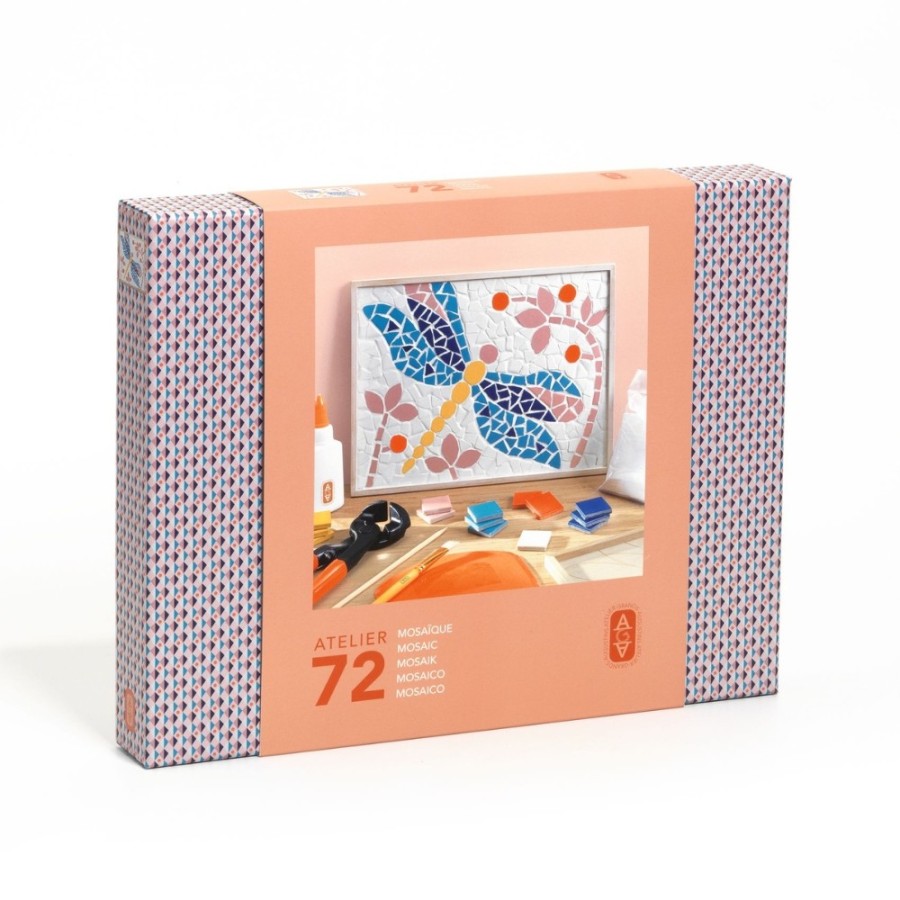 Σετ Δημιουργίας Ψηφιδωτό σε Ξύλινη Βάση DIY Djeco Atelier 72 Πεταλούδα