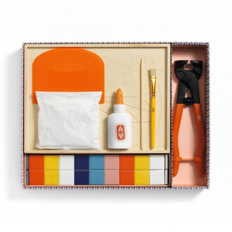 Σετ Δημιουργίας Ψηφιδωτό σε Ξύλινη Βάση DIY Djeco Atelier 72 Πεταλούδα
