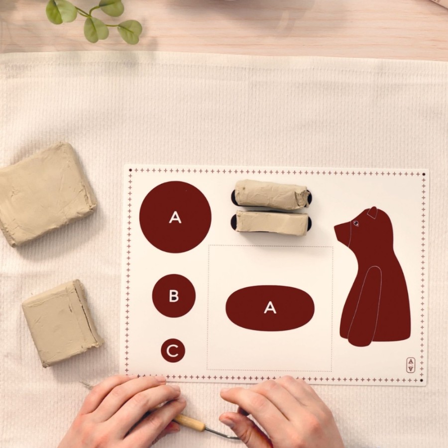 Σετ Γλυπτικής Πε πηλό DIY Djeco Atelier 84 Αρκουδάκι