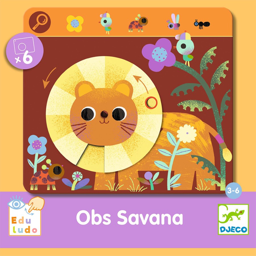 Djeco Εκπαιδευτικό Παιχνίδι Παρατήρησης Obs Savana