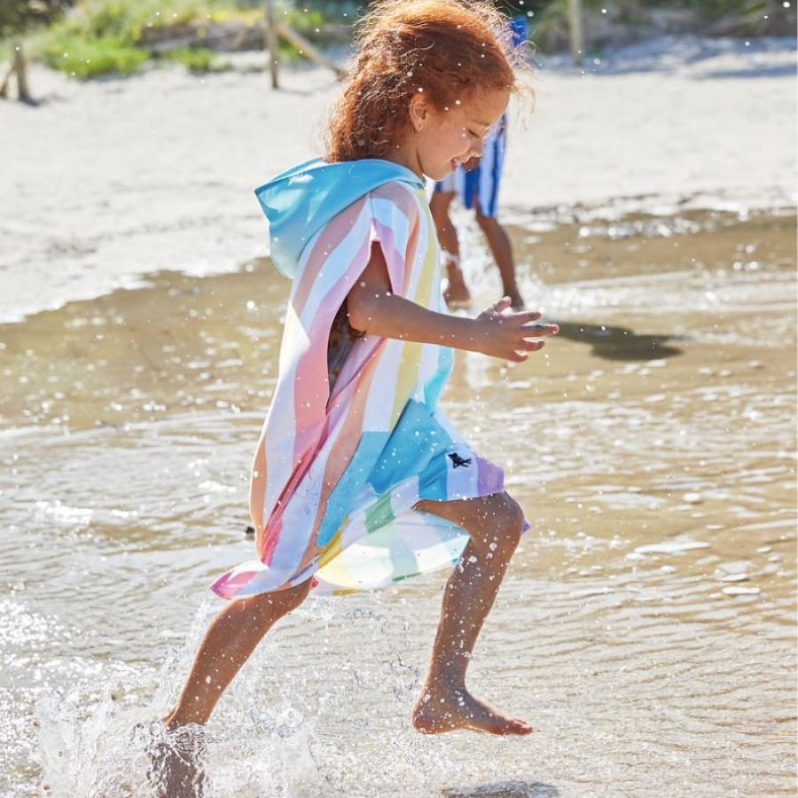 Dock & Bay Παιδικό Πόντσο Quickdry με Μικροϊνες για Κολυμβητήριο & Παραλία Unicorn Waves Microfiber 3-5 ετών 66x49εκ.