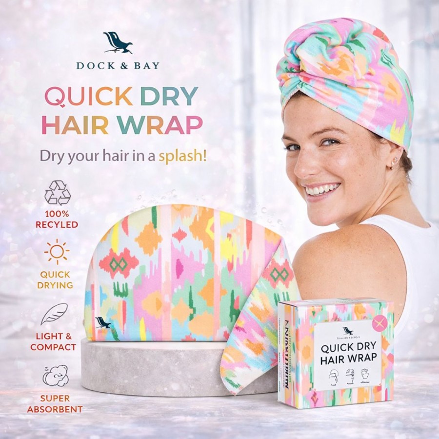 Πετσέτα Μαλλιών - Τουρμπάνι Hair Wrap Dock & Bay Ibiza Glow 63x26εκ.