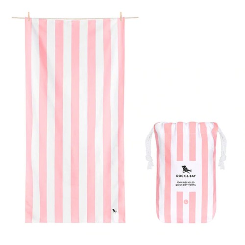 Dock & Bay Πετσέτα Θαλάσσης Quickdry με Μικροΐνες Malibu Pink XL 200x90εκ.