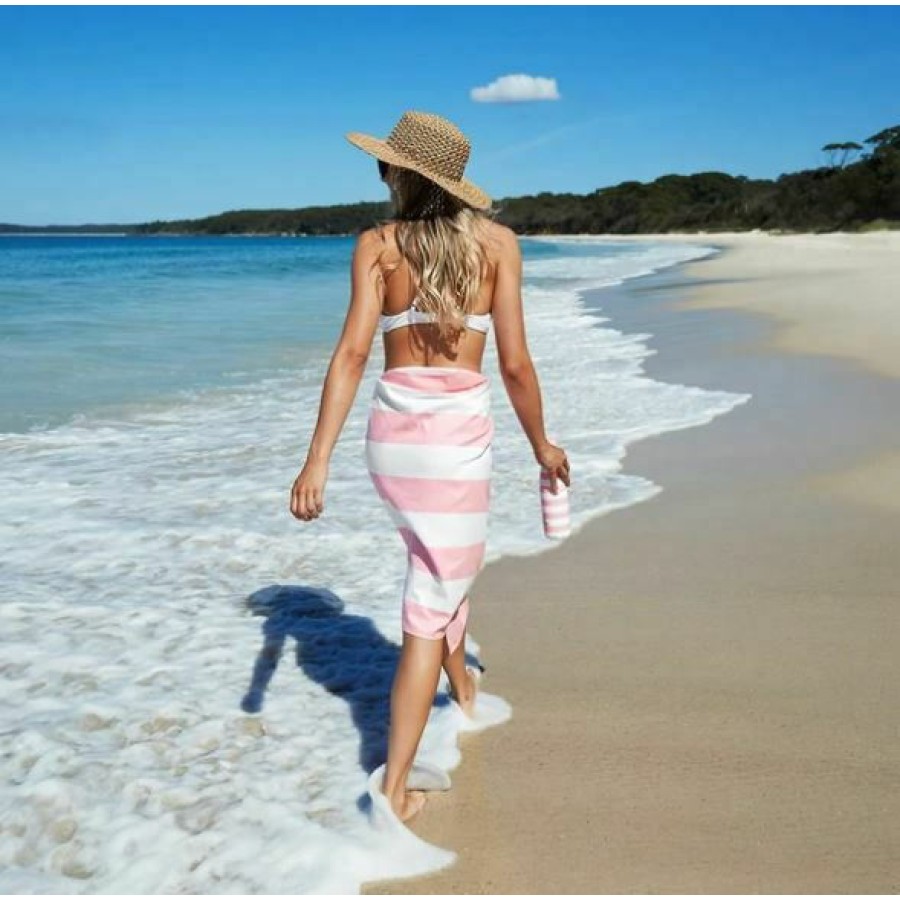 Dock & Bay Πετσέτα Θαλάσσης Quickdry με Μικροΐνες Malibu Pink XL 200x90εκ.