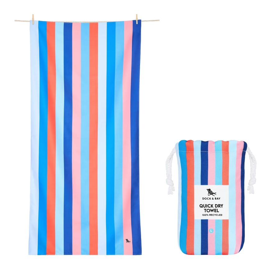Dock & Bay Πετσέτα Θαλάσσης Quickdry με Μικροΐνες Ocean Pavilion XL 200x90εκ.
