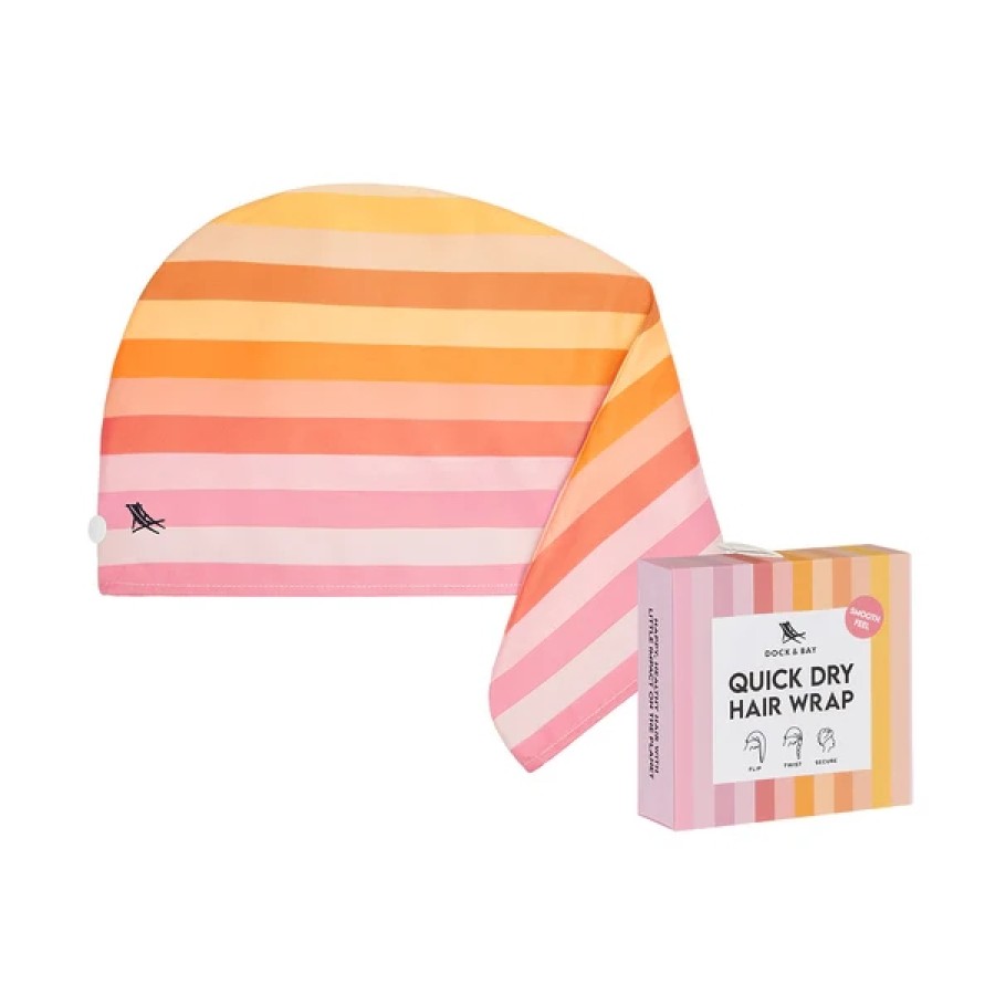 Dock & Bay Πετσέτα Μαλλιών - Τουρμπάνι Hair Wrap Miami Sorbet 63x26εκ.