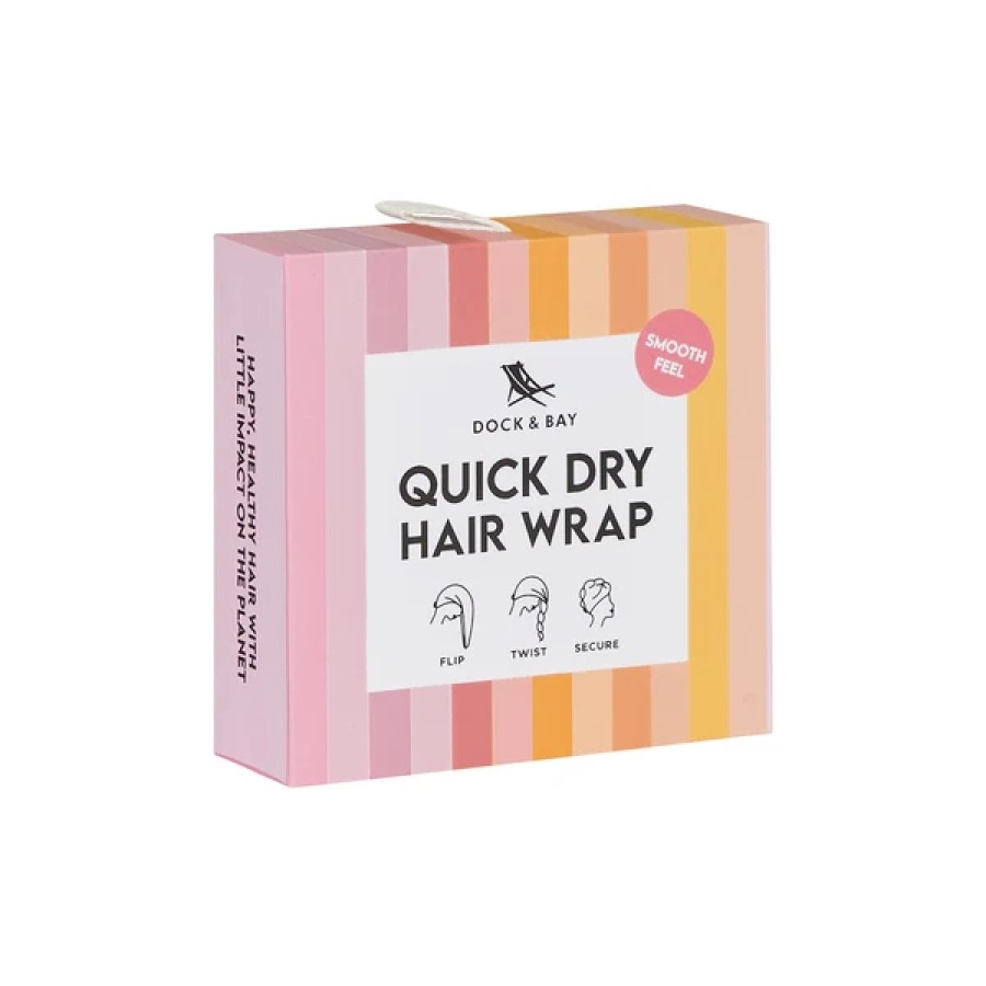 Dock & Bay Πετσέτα Μαλλιών - Τουρμπάνι Hair Wrap Miami Sorbet 63x26εκ.