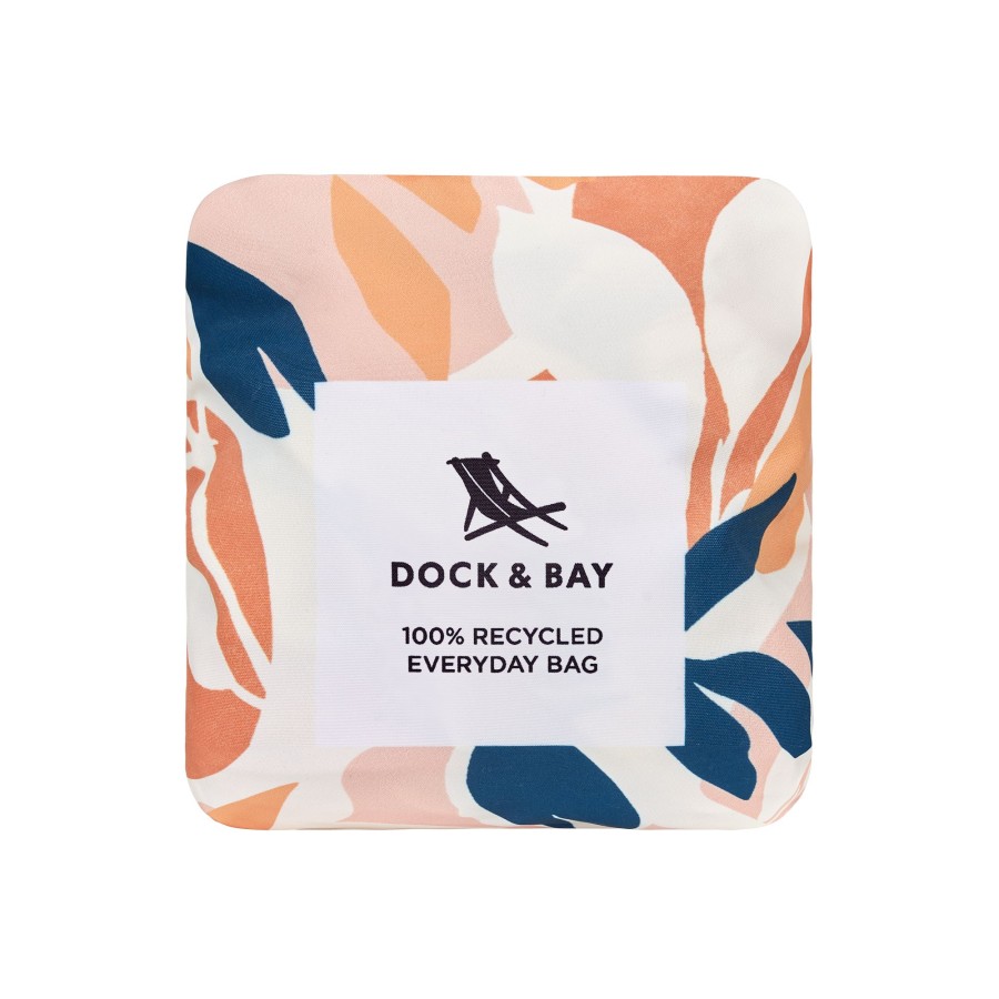 Dock & Bay Υφασμάτινη Τσάντα Θαλλάσης Πολλαπλών Χρήσεων από 100% Ανακυκλώσιμα Υλικά Terracotta Tropics