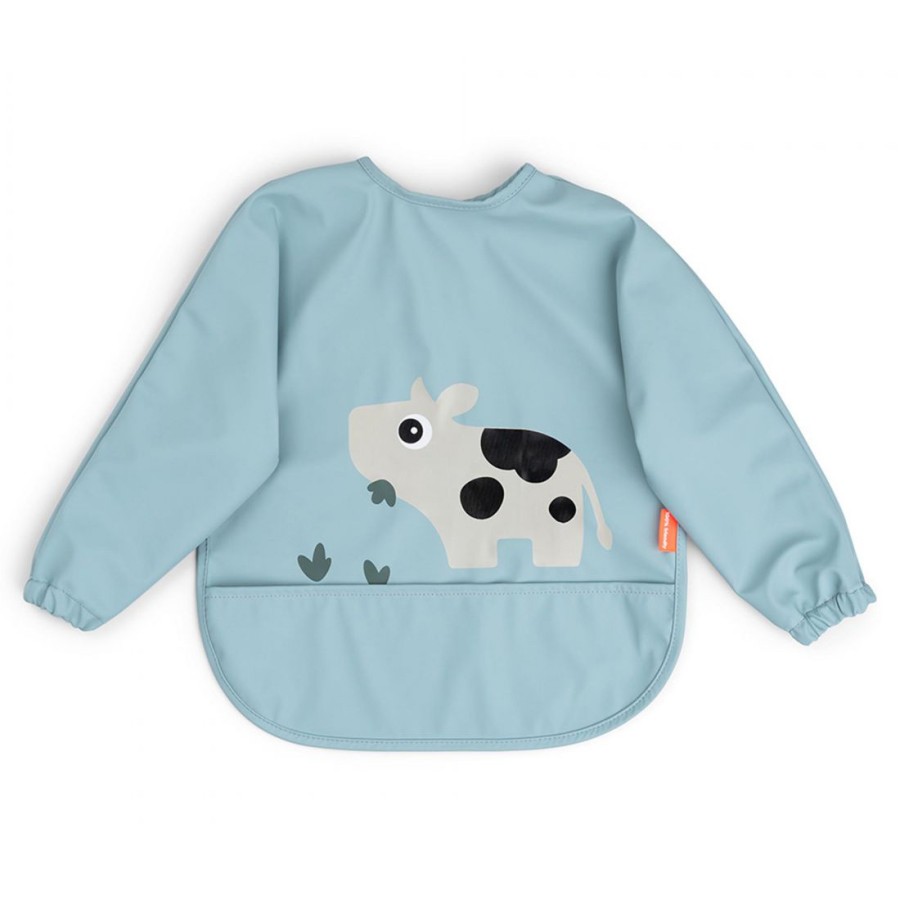 Done By Deer Παιδική Σαλιάρα Μακρύ Μανίκι Tiny Farm Blue