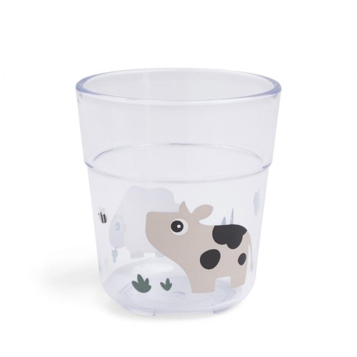 Done By Deer Παιδικό Ποτήρι Από Πλαστικό Tiny Farm Sand 180ml