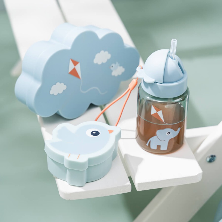 Done By Deer Βρεφικό Σετ Φαγητού Tiny Playground Μπλε 3τμχ. 6m+
