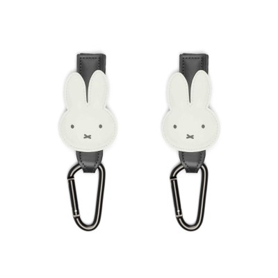 Σετ 2 Πολυχρηστικοί Γάντζοι Καροτσιού Dooky Miffy Black