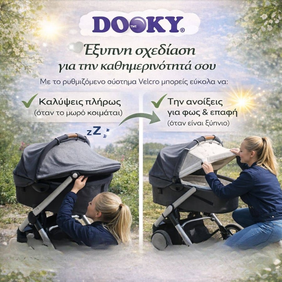 Ηλιοπροστασία Καροτσιού με Προστασία UPF50+ Dooky Miffy