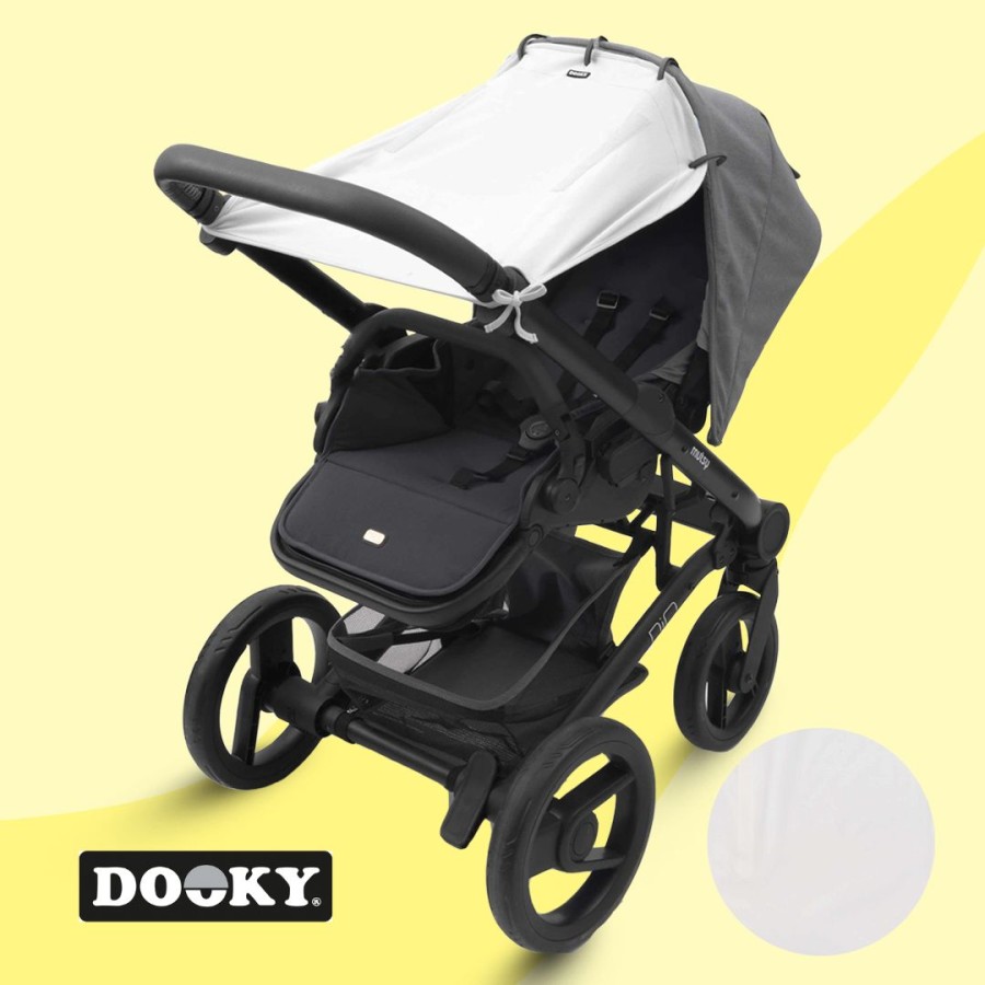 Dooky Ηλιοπροστασία-Σκίαστρο με Προστασία UPF50+ για Καρότσι & Κάθισμα Αυτοκινήτου 0-13kg Cream