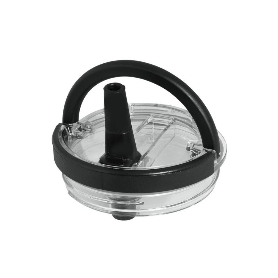 Ecolife Ποτήρι Θερμός Tumbler με Διπλή Λαβή & Καλαμάκι 900ml Rich Black