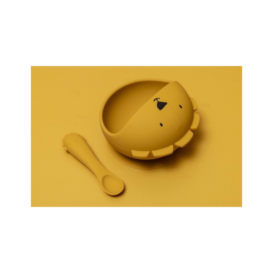 Βρεφικό Σετ Φαγητού Σιλικόνης 2τμχ. Trixie First Baby Meal Set Mr. Lion