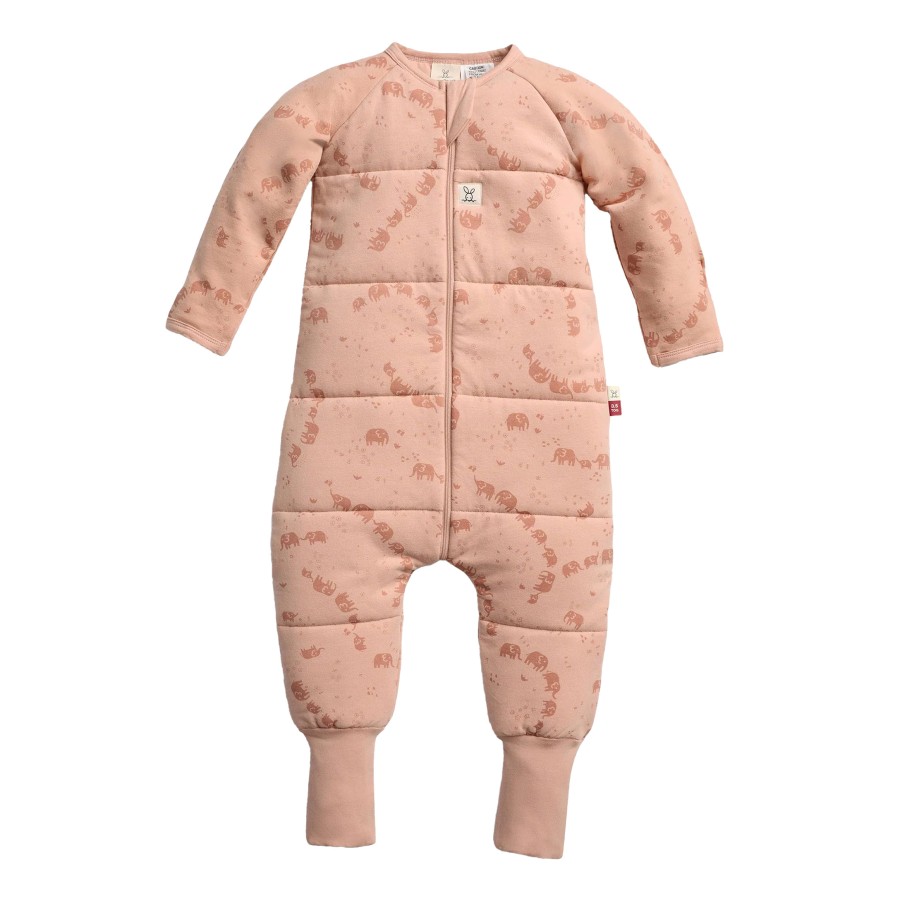ergoPouch Yπνόσακος Οργανικός Sleep Onesie με Μακρύ Μανίκι Χειμωνιάτικος 2.5 Tog 2-3 Ετών Elephant Parade