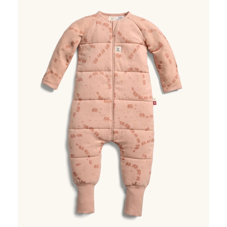 ergoPouch Yπνόσακος Οργανικός Sleep Onesie με Μακρύ Μανίκι Χειμωνιάτικος 2.5 Tog 2-3 Ετών Elephant Parade