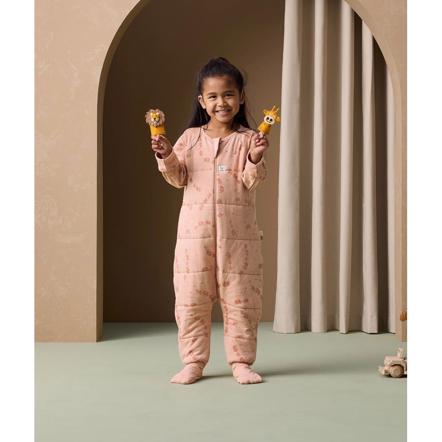 ergoPouch Yπνόσακος Οργανικός Sleep Onesie με Μακρύ Μανίκι Χειμωνιάτικος 2.5 Tog 2-3 Ετών Elephant Parade