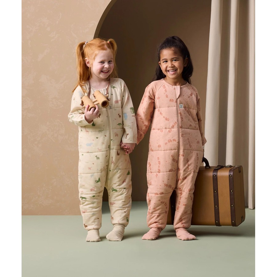 ergoPouch Yπνόσακος Οργανικός Sleep Onesie με Μακρύ Μανίκι Χειμωνιάτικος 2.5 Tog 2-3 Ετών Elephant Parade